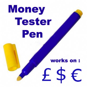 Banknote checking pen